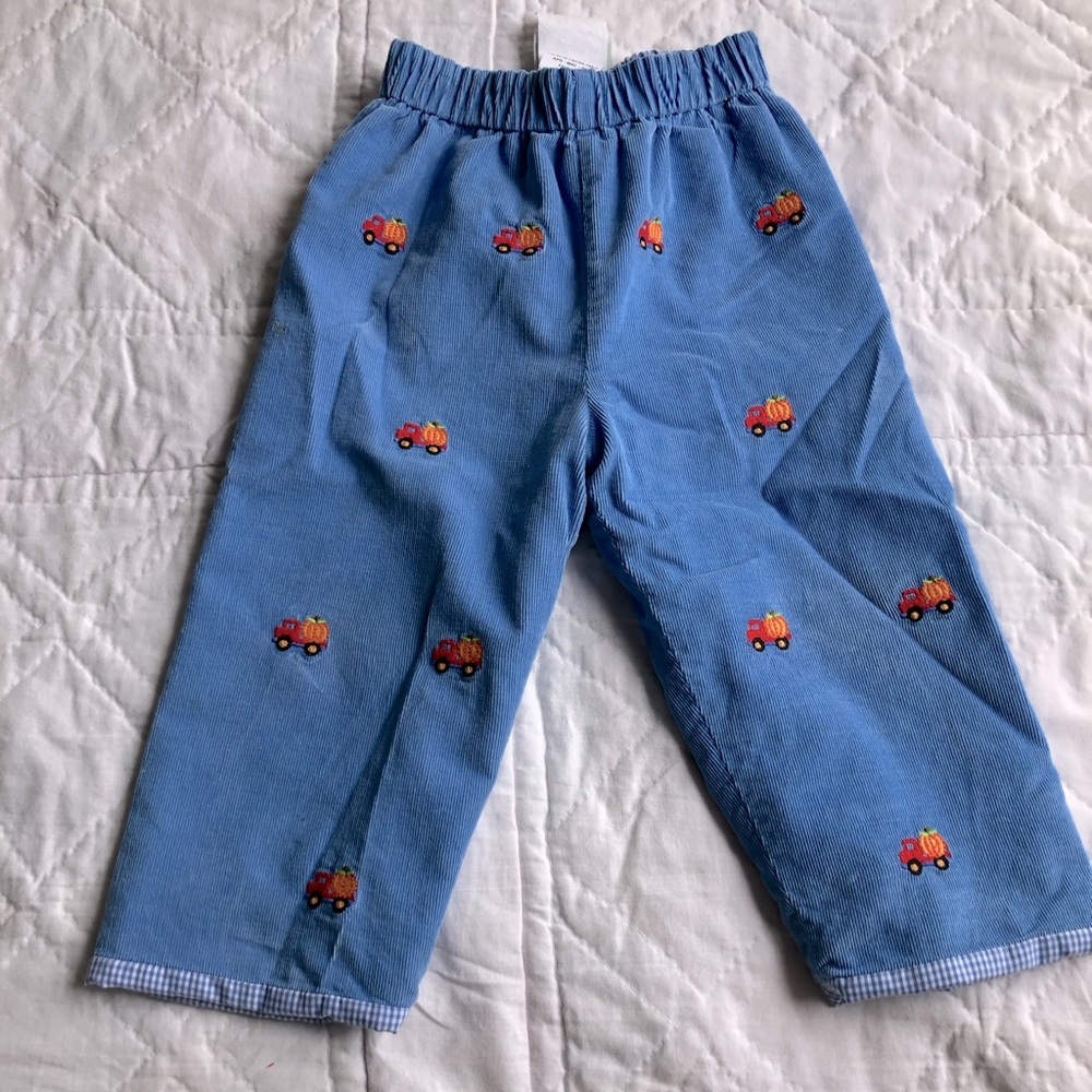 Zucchini Kids reversible harvest truck pants